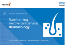 Transforming elective care services dermatology: Learning from the Elective Care Development Collaborative